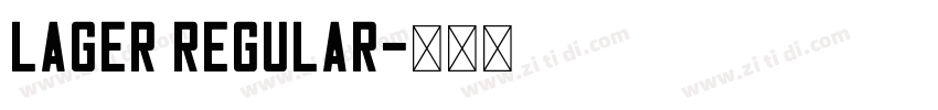 Lager Regular字体转换